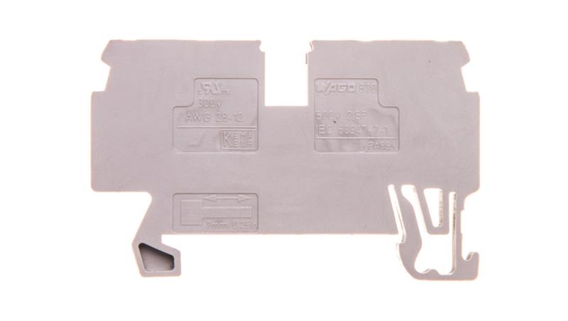 Złączka szynowa 4-przewodowa 2,5mm2 szara 870-831-80201