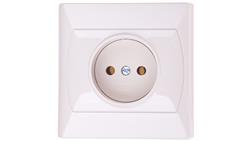 AKCENT Gniazdo pojedyncze b/u beżowe GP-1A/01-43364