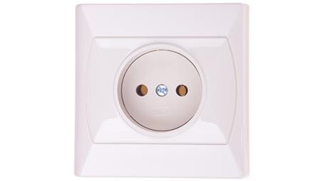 AKCENT Gniazdo pojedyncze b/u beżowe GP-1A/01-43364