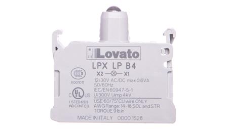 Oprawka z LED czerwona 12-30V AC/DC LPXLPB4-21357