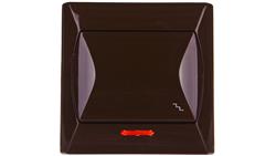 AKCENT Łącznik schodowy z podświetleniem brązowy ŁP-3AS/24-39919