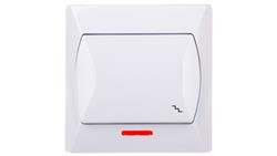 AKCENT Łącznik schodowy z podświetleniem biały ŁP-3AS/00-39805