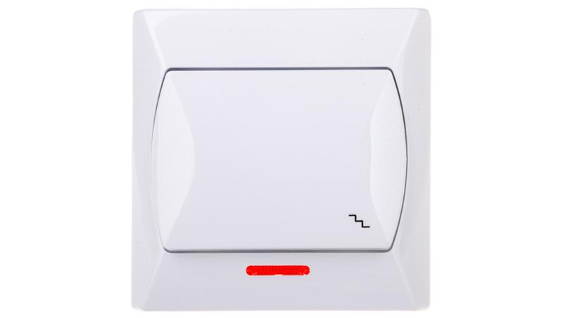 AKCENT Łącznik schodowy z podświetleniem biały ŁP-3AS/00-39805