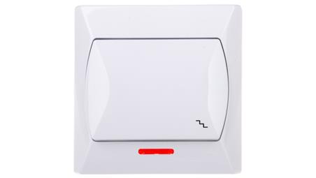 AKCENT Łącznik schodowy z podświetleniem biały ŁP-3AS/00-39805