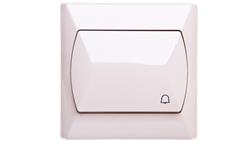 AKCENT Przycisk /dzwonek/ beżowy ŁP-6A/01-29470