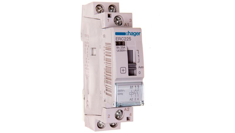Stycznik modułowy ze sterowaniem ręcznym 25A 2Z 230V AC ERC225-24893 Stycznik modułowy ze sterowaniem ręcznym 25A 2Z 230V AC ERC225-24893