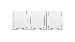 MADERA Gniazdo hermetyczne potrójne z/u IP44 klapka biała GNH-3NZ/00/w-40734