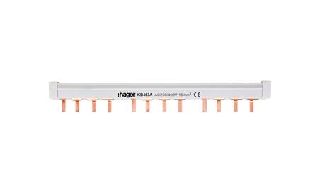 Szyna łączeniowa 4P 63A 10mm2 kołkowa (12mod.) KB463A-26639