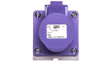 Gniazdo stałe 16A 2P 24V fioletowe IP44 TWIST 162v-30440