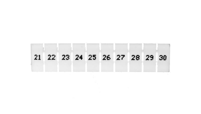 Oznacznik do złączek EZU-5/21-30 biały R34RR-07060001410 /100szt/-72060