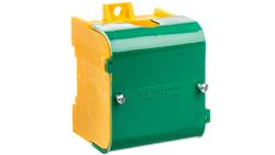 Odgałęźnik instalacyjny 1-segmentowy (zacisk: 1x95mm2 - 4x35mm2)/ z pokrywą żółto-zielony LZ 1*95/35P 84063009-65367