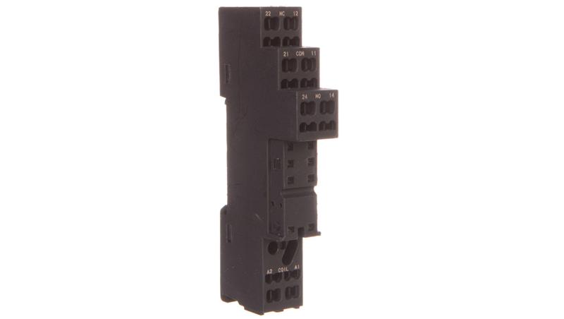 Gniazdo przekaźnika RM 10A 300V AC czarne GZMB80 2614582-19609 Gniazdo przekaźnika RM 10A 300V AC czarne GZMB80 2614582-19609