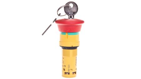 Przycisk bezpieczeństwa 22mm 2R IP65 klucz XB7NS9444-8124