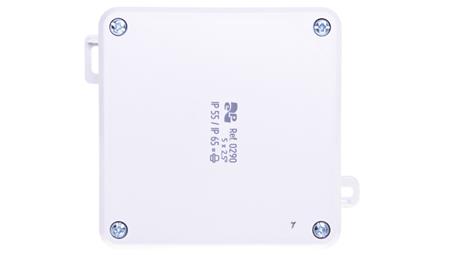 Puszka hermetyczna n/t 2K 98x98x46mm pusta IP55/IP65 szary 0290-04-74840