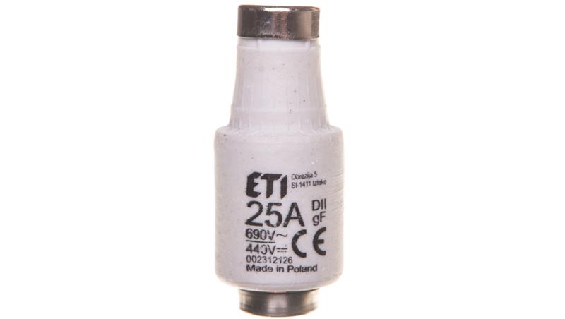 Wkładka bezpiecznikowa 25A DII gF / BiWts 690V AC/440V DC E27 002312126 /5szt./-6413