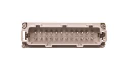 Wkład złącza 24P+PE męski 16A 500V EPIC H-BE 24 SS 10204100-30210