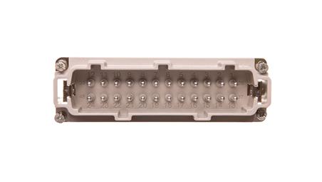 Wkład złącza 24P+PE męski 16A 500V EPIC H-BE 24 SS 10204100-30210