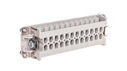 Wkład złącza 24P+PE żeński 16A 500V EPIC H-BE 24 BS 10205000-30218