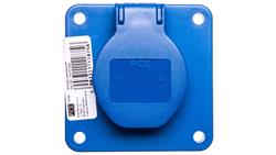 Gniazdo tablicowe 10/16A 2P+Z 230V niebieskie IP44 104-8b-31733