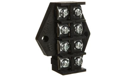 Płytka odgałęźna /10mm2/ 4-tory czarna ZPT4-10.0 83005007-80132