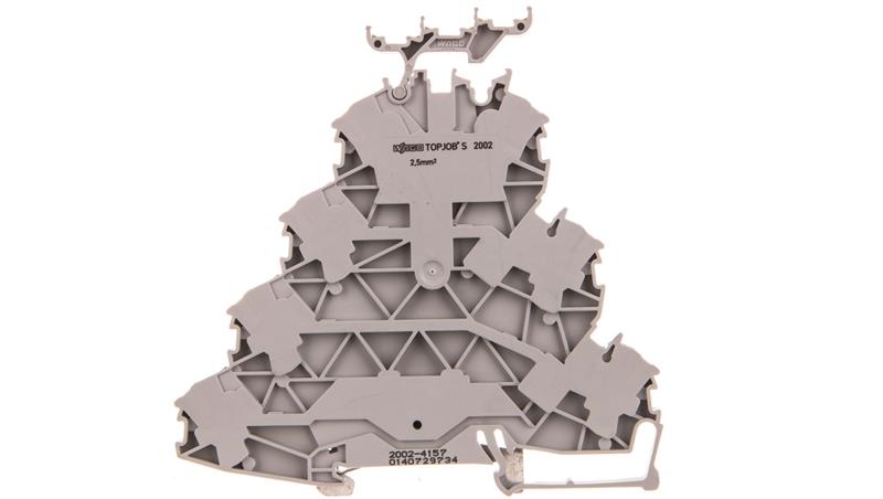 Złączka 4-piętrowa 2,5mm2 L/L/L/PE szara 2002-4157 TOPJOBS-75230