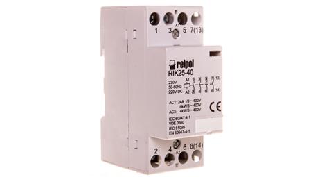 Stycznik modułowy 25A 4Z 0R 230V AC/DC RIK25-40-230 2608213-25027