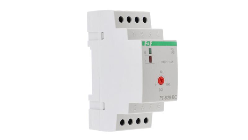Przekaźnik kontroli poziomu cieczy z regulacją czułości 16A 1-100kOhm 230V AC PZ-828RC-B-2263