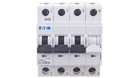 Wyłącznik nadprądowy 3P+N C 10A 15kA AC FAZ C10/3N 278971-17109