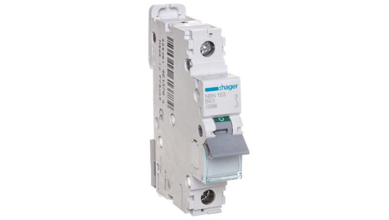 Wyłącznik nadprądowy 1P B 63A 10kA AC NBN163-17750