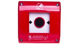 Przycisk pprzeciwpożarowy natynkowy 1R czerwony z młotkiem OP1-W01-A01-M-63207