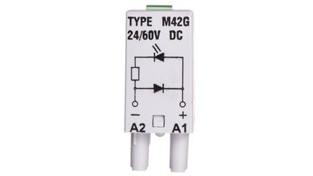Moduł sygnalizacyjny LD (diody: LED zielony + D) 24-60V DC M42G szary 854843-19841