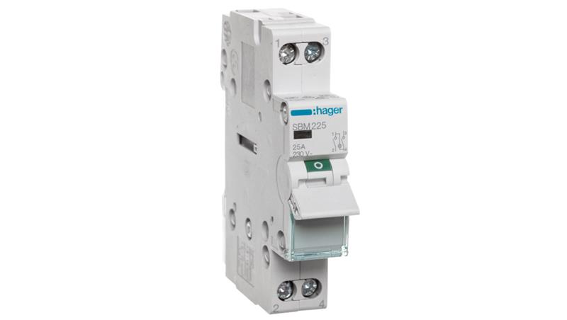 Rozłącznik modułowy z lampką sygnalizacyjną 25A 2P SBM225-23708 Rozłącznik modułowy z lampką sygnalizacyjną 25A 2P SBM225-23708