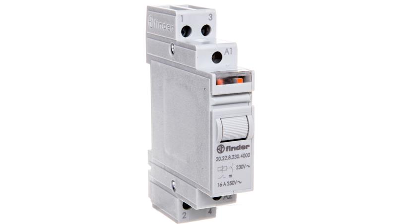 Przekaźnik bistabilny impulsowy 2Z 16A 230V AC 20.22.8.230.4000-25424 Przekaźnik bistabilny impulsowy 2Z 16A 230V AC 20.22.8.230.4000-25424