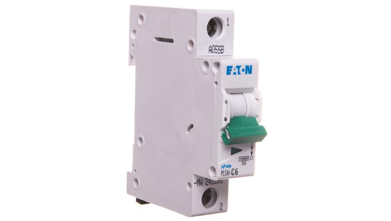 Wyłącznik nadprądowy 1P C 6A 10kA AC PLSM-C6-MW 242200-16746