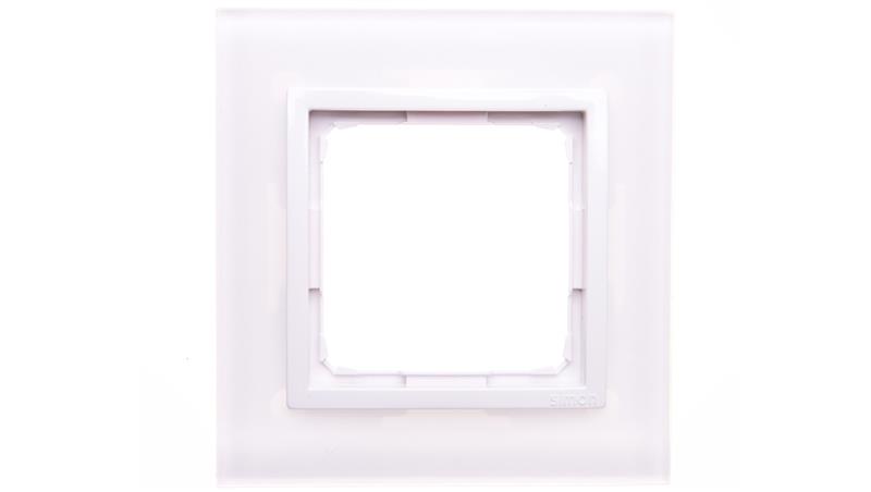 Simon 54 Nature Ramka pojedyncza szkło BIAŁA PERŁA DRN1/70-36269