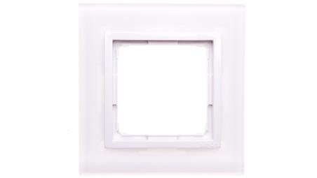 Simon 54 Nature Ramka pojedyncza szkło BIAŁA PERŁA DRN1/70-36269