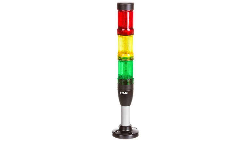 Kolumna sygnalizacyjna 24V AC/DC światło stałe czerwona/żółta/zielona SL4-100-L-RYG-24LED 171296-19516