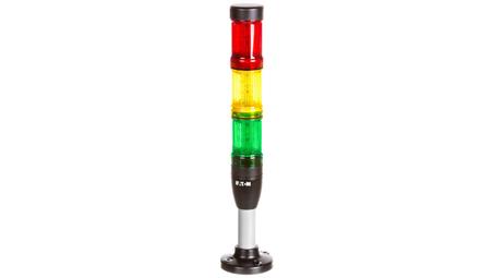 Kolumna sygnalizacyjna 24V AC/DC światło stałe czerwona/żółta/zielona SL4-100-L-RYG-24LED 171296-19516