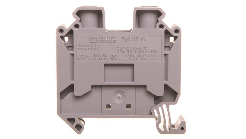 Złączka szynowa 2-przewodowa 1,5-25mm2 szara UT 16 3044199-64746