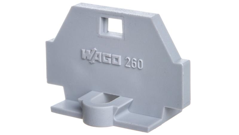 Ścianka końcowa z mocowaniem śrubowym szara 260-361 /50szt./-68408