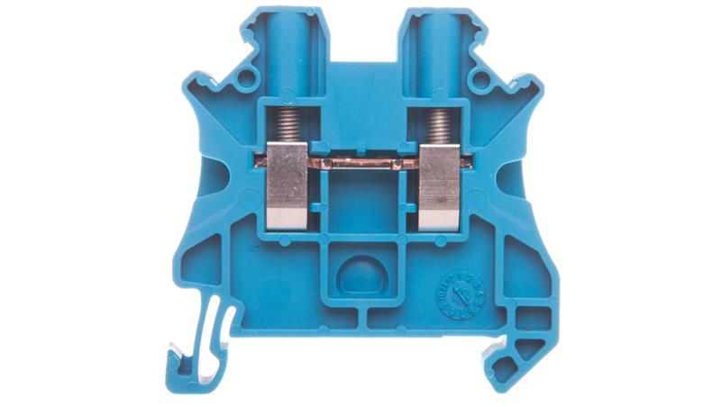 Złączka szynowa 2-przewodowa 4mm2 niebieska NSYTRV42BL-80339