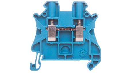 Złączka szynowa 2-przewodowa 4mm2 niebieska NSYTRV42BL-80339