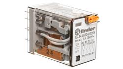 Przekaźnik przemysłowy 4P 7A 24V AC przycisk testujący mechaniczny wskaźnik zadziałania AgNi 55.34.8.024.0054-10633