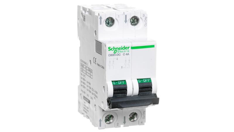 Wyłącznik nadprądowy 2P C 4A 10kA DC C60H-DC A9N61524-16703 Wyłącznik nadprądowy 2P C 4A 10kA DC C60H-DC A9N61524-16703
