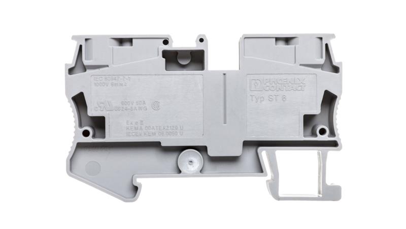 Złączka szynowa 2-przewodowa 0,2-10mm2 szara ST 6 3031487-64833