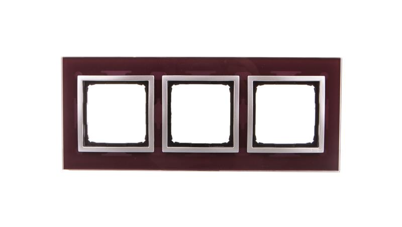 Simon 54 Nature Ramka potrójna szkło KUSZĄCA ŚLIWKA DRN3/89-37917