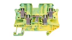 Listwa zaciskowa ochronna 4-przewodowa 0,14-6mm2 zielono-żółta UT 4-QUATTRO-PE 3044597-74267