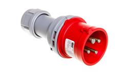 Wtyczka przenośna 16A 4P 400V czerwona IP44 TURBO SHARK 014-6TT-29111