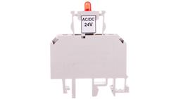 Złączka bezpiecznikowa 2,5mm2 z sygnalizacją LED 24V DC ZUB1-2.5D 13202992-67345