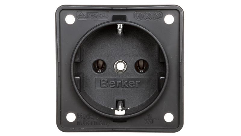 Berker Integro Gniazdo SCHUKO antracyt, mat 941852505-43049